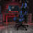 Ergonomic LeatherSoft Computer Gaming Chair with Fully Reclining Back and Slide-Out Footrest-75840790