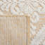 Tapis ivoire / doré en laine tissé à la main Damask-952516442