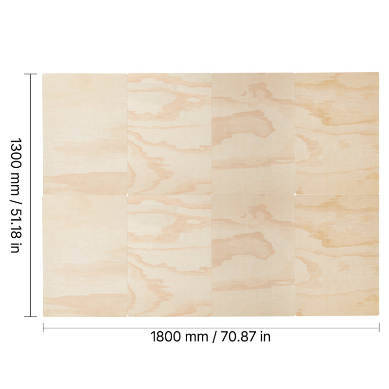Bunkie Board, 0.4 in Foldable Bed Board Slats with Connection, Wooden Mattress Support forBed, Support Under Mattress Boards, Ready to Use, 8 Piece, Burlywood