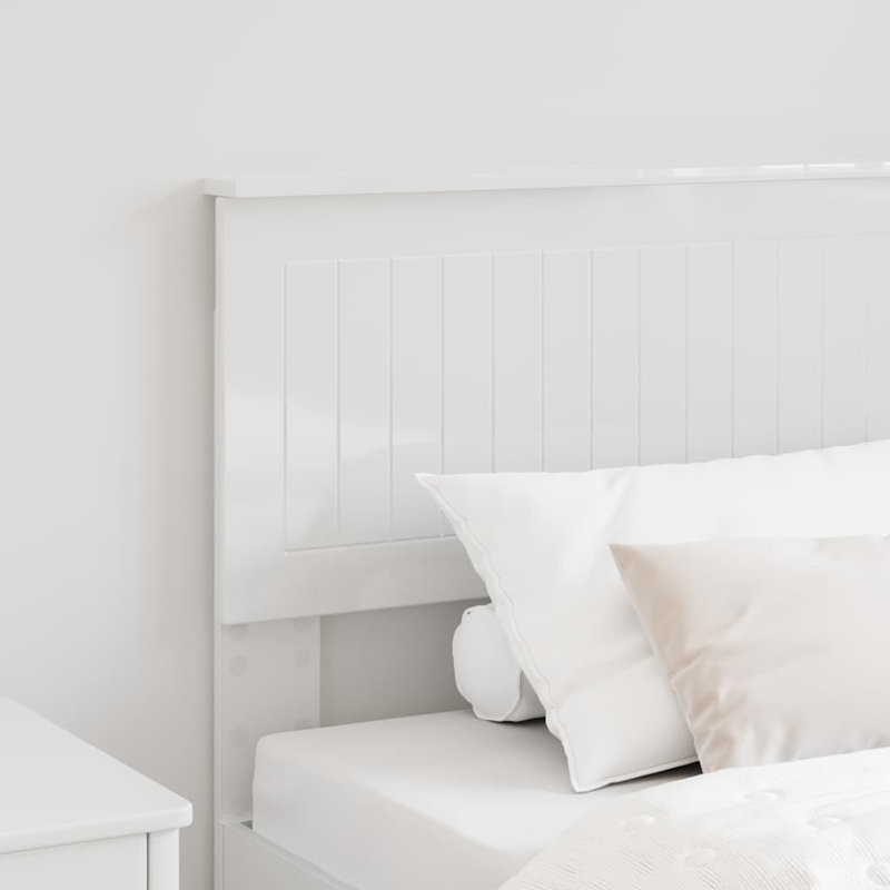 UK Single Headboard, Gloss White