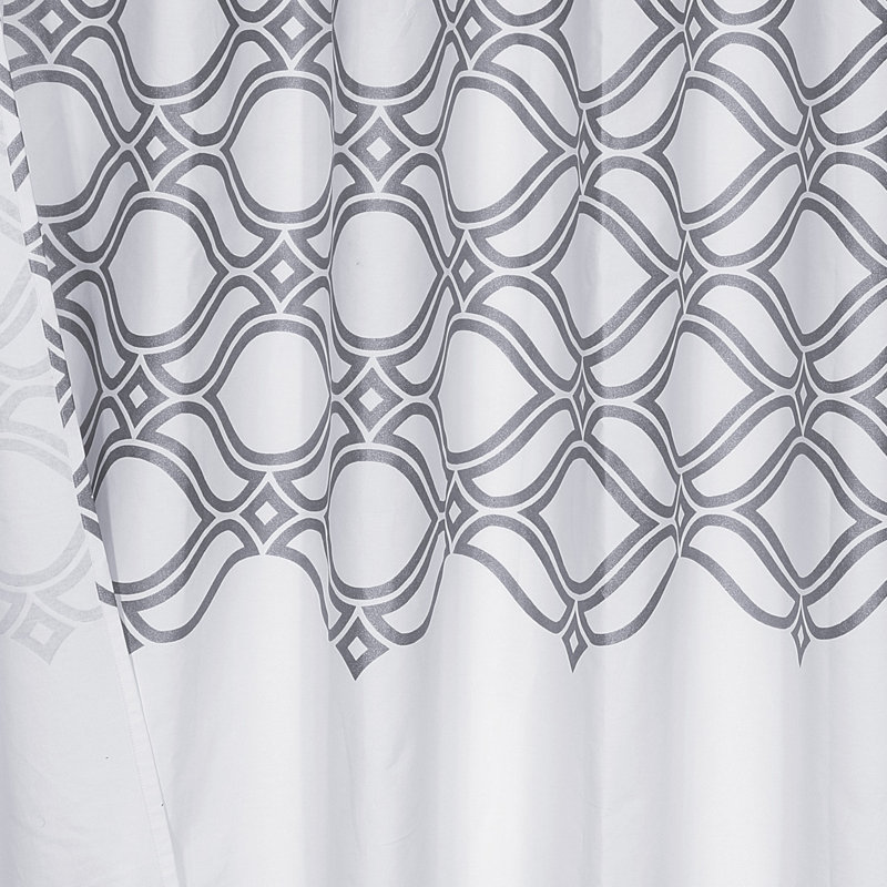 Simple géométrique 100% coton Avuyer, Argent