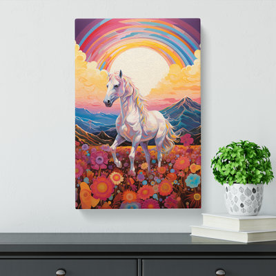Pony Colour Field - Wrapped Canvas