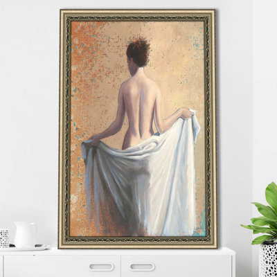 Après le bain corail par James Wiens - Peinture