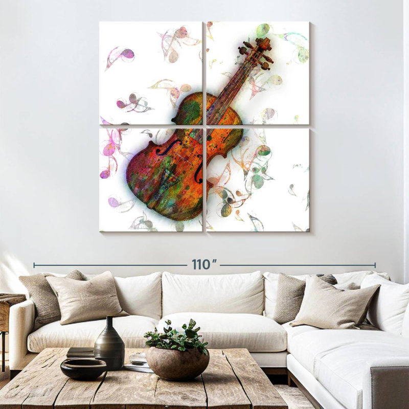 Abarca Violin Lessons, 74" H x 74" W