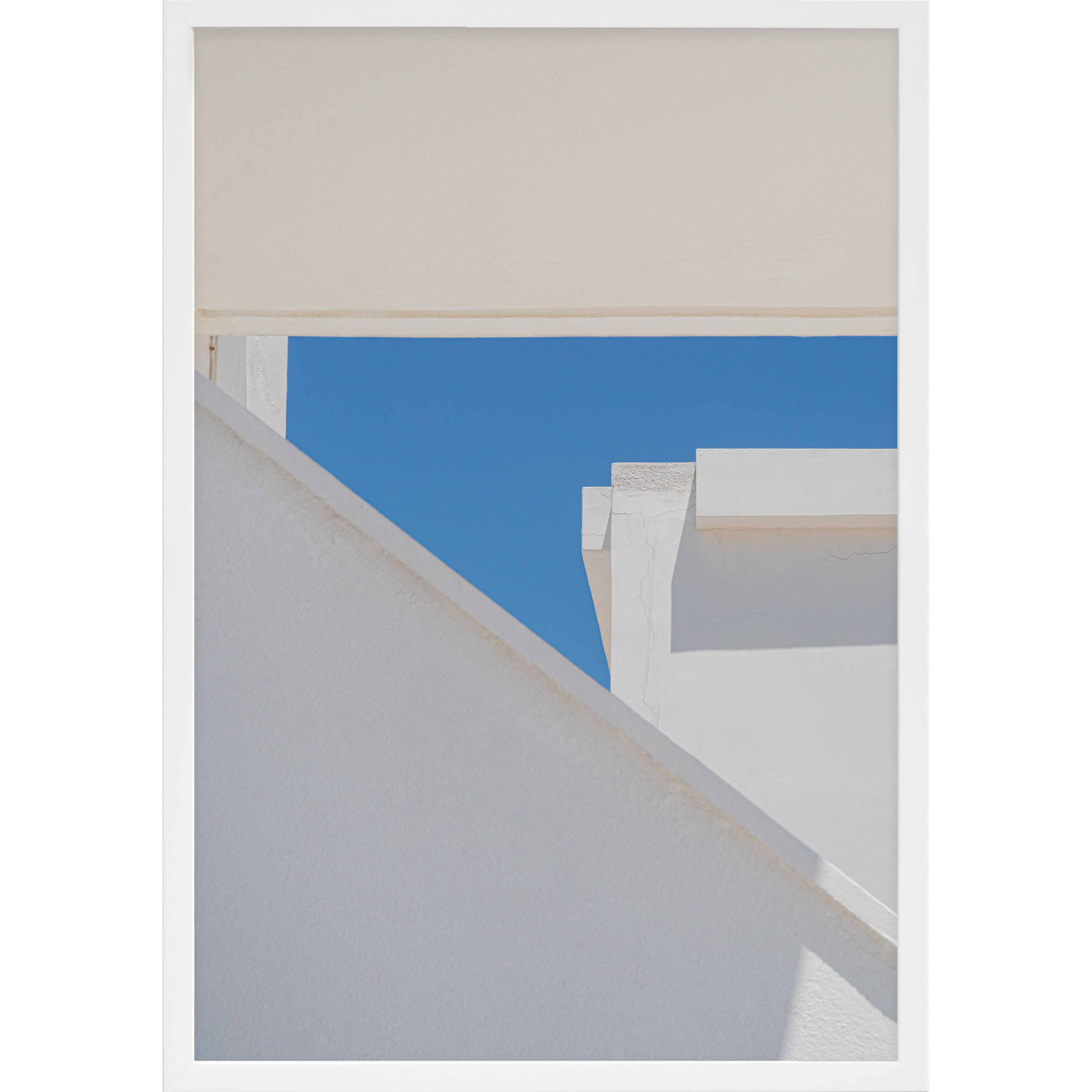 Afternoon in Greece No. 2 Print, 20" H x 14" W, White