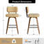 Tabouret pivotant rembourré à hauteur de bar-1822173827