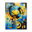 Blue Ethereal Symmetry III - formes abstraites, horloges murales-1410507222