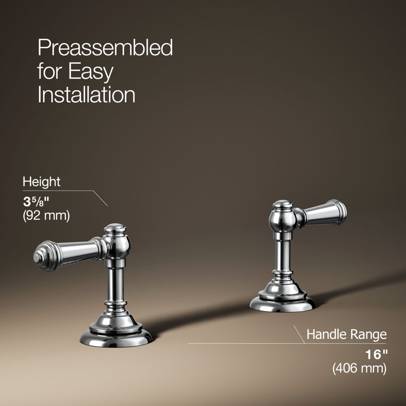 Artifacts® Bathroom Sink Lever Handles, Polished Chrome
