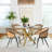 4 - Person Dining Table Sets With 39'' Round Table & 4 Upholstered Boucle Armchairs-103707433