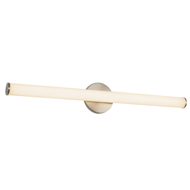 Vire 30-in Black dimmable LED Wall Sconce, Nickel