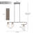 3 - Light Modern Linear Kitchen Island Dimmable Pendant With Clear Glass Shades-1115686303