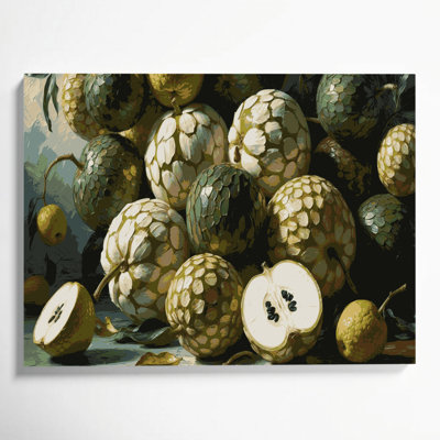 «Fruit Cherimoya Brown», art mural sur toile