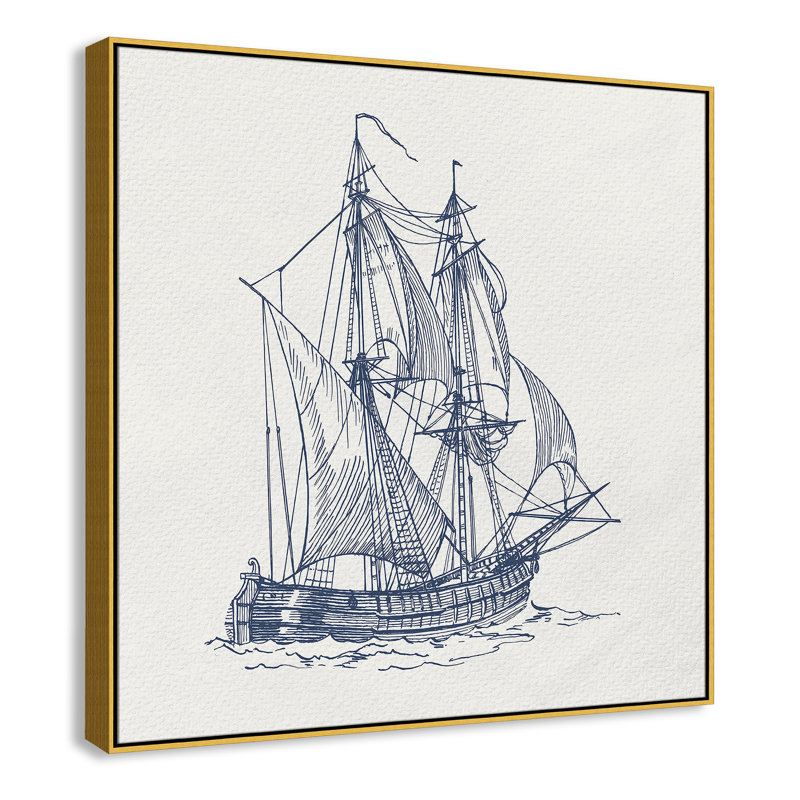 «Into the Sea I» par Kimberly Allen, Or, H 46,5 po x l 46,5 po