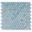 Carreau de mosaïque rond en porcelaine pour plancher et mur 11-7/8 po x 12-5/8 po Hudson Penny-36267893