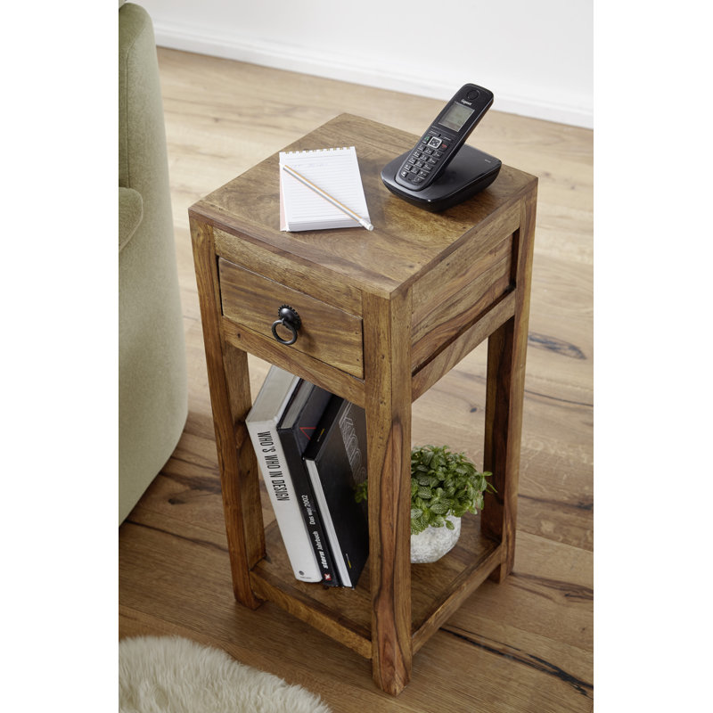 Solid Wood End Table