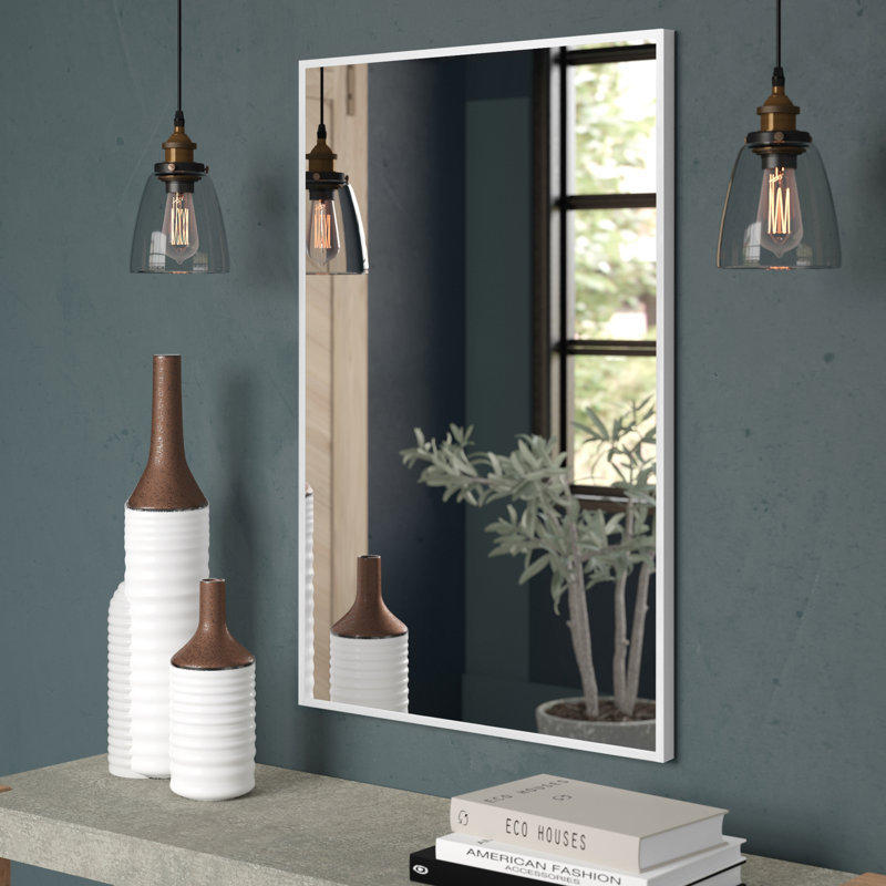 Miroir décoratif moderne et contemporain Reflections, Nickel brossé