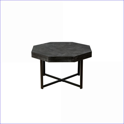 Table basse octogonale en bois Farmhouse Propre