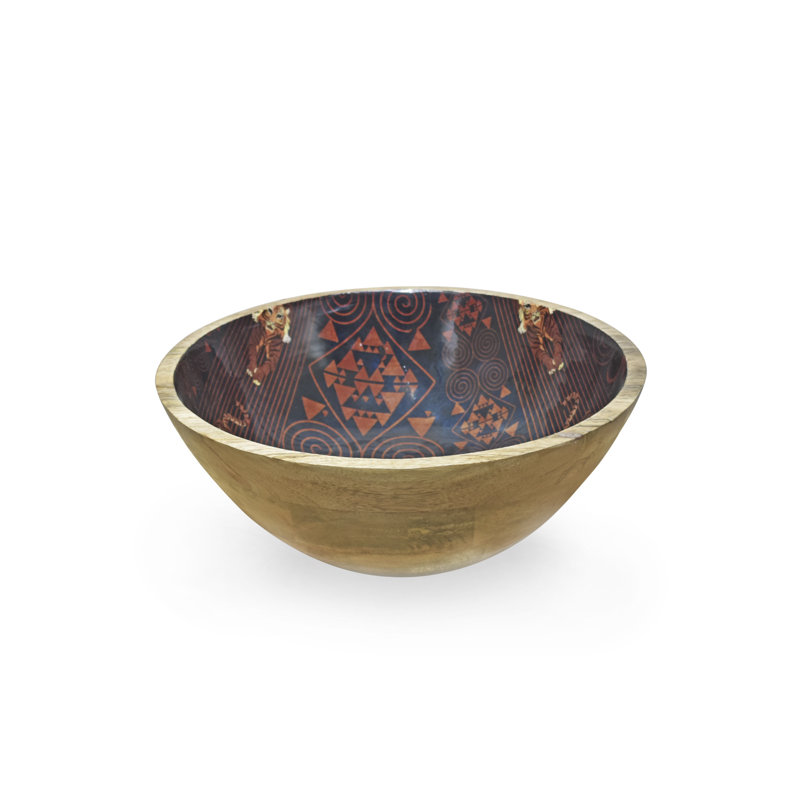 Bungalow Rose Wood Salad Bowl