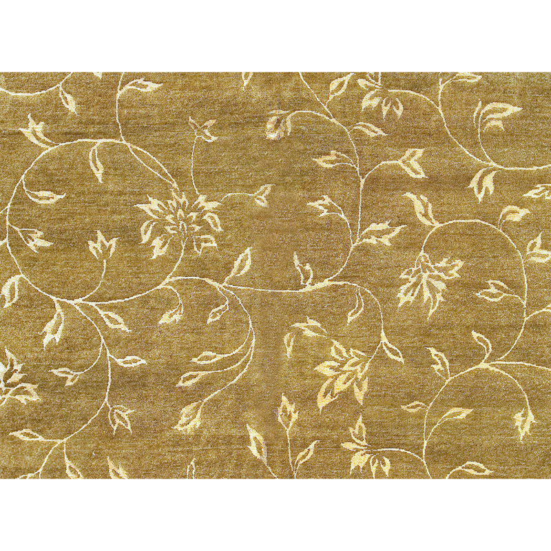 Himalayan Floral Area Rug in Brown, Rectangle 10' x 13'8"