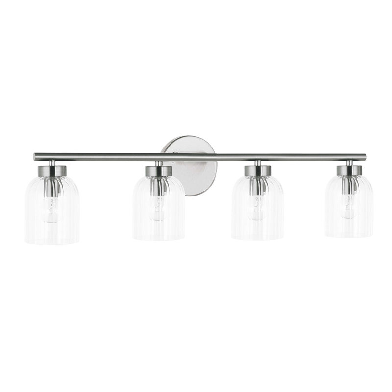 Jescie Dimmable Vanity Light, 4, Polished Chrome
