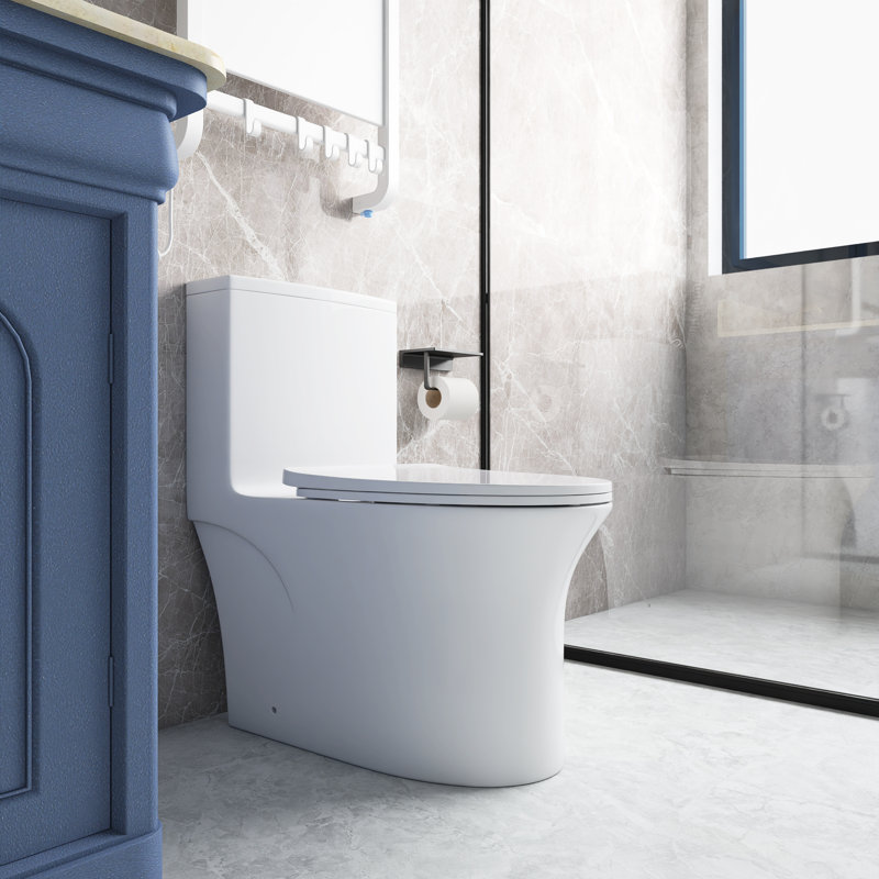Toilette allongée une pièce TCYO 1,1 / 1,6 GPF (siège inclus)