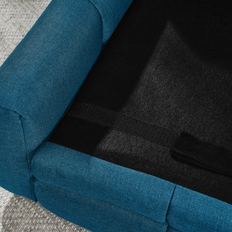 Lit pour chien doux et confortable pour chiens grands et surdimensionnés, canapé-lit surélevé durable, canapé pour chien confortable, canapé pour chien en lin moderne et tendance
