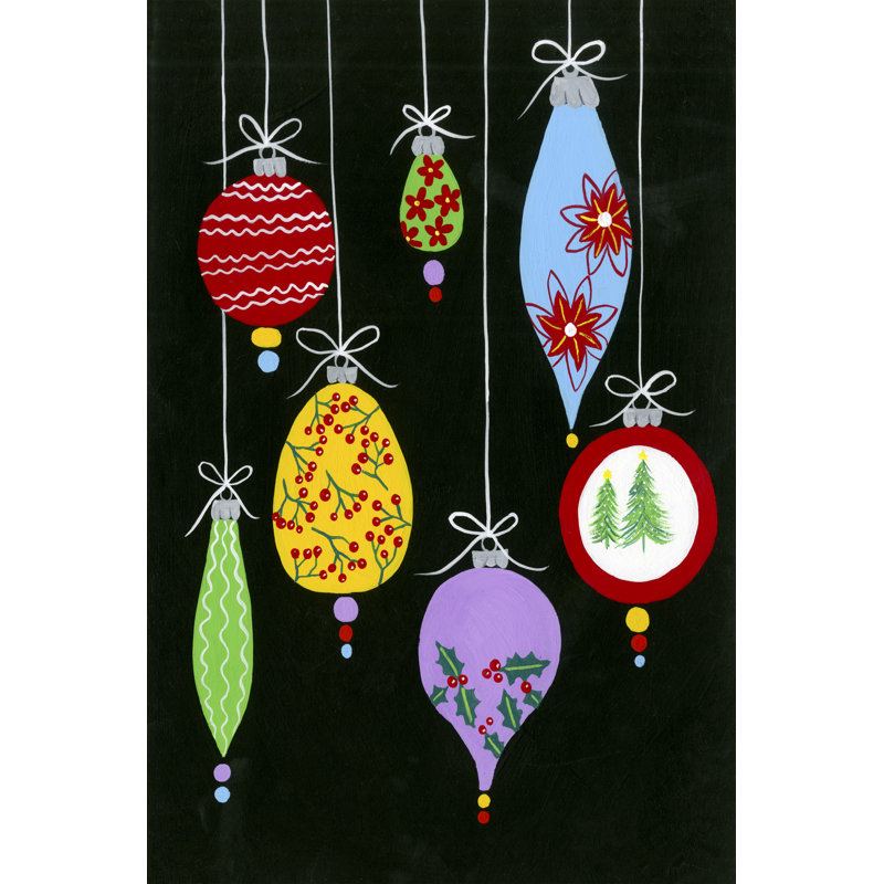 Jazzy Christmas I by Regina Moore - Graphic Art Print, 122cm H x 81cm W x 3.18cm D, Wrapped Canvas
