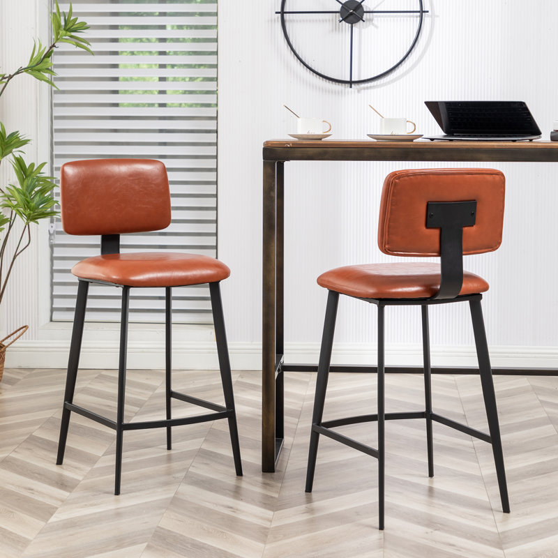 Tabouret de bar Breina, Brun