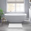 1 tapis de bain réversible 100% coton touffeté 3000 g / m² 24 x 44 po PCS blanc (un seul tapis)