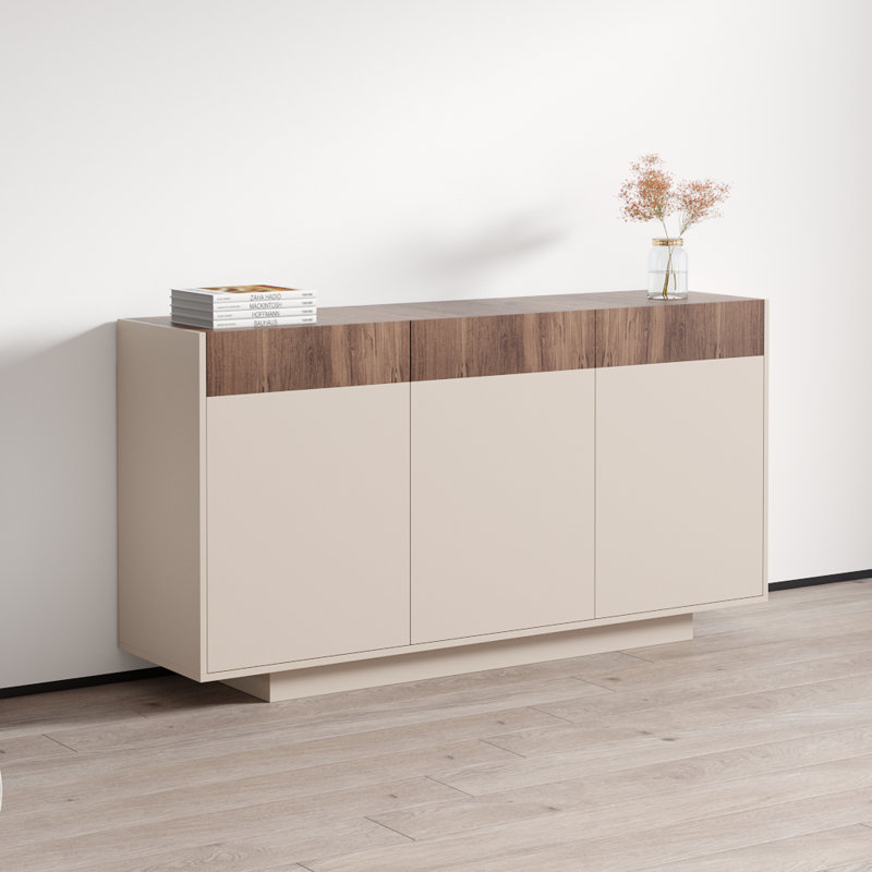 Buffet en noyer de 62,9 po Haopsa, Cachemire / noyer