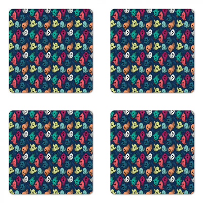 Square 4 Piece Coaster Set