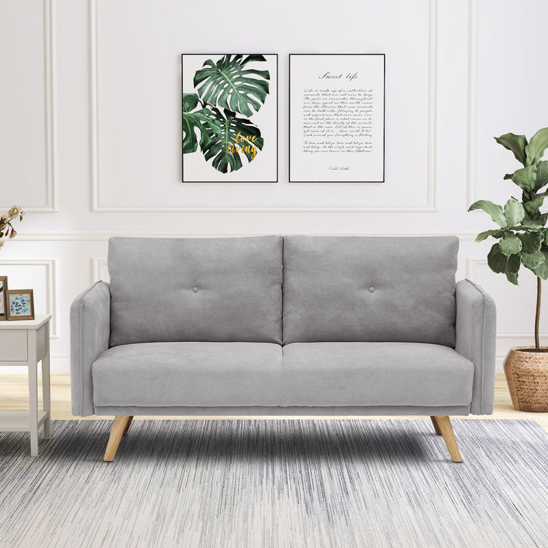 Causeuse Islandais Fresh Tone, 100% polyester gris