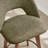 Lovetro Mid-Century Modern Swivel 26.8'' Linen Counter Stool with Solid Wood Frame-1610639086