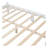 Full Size Wood Platform Bed Frame,Retro Style Platform Bed With Wooden Slat Support,White