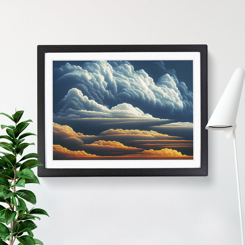 Stormy Sky Vol.5 - Framed Print, 25cm H x 34cm W x 2cm D, Black