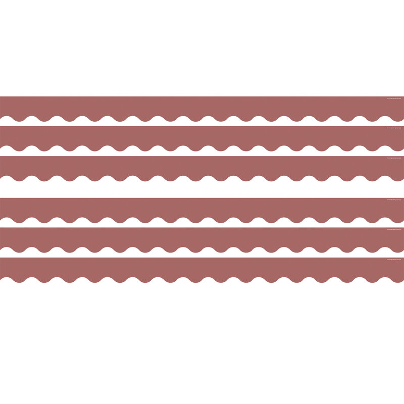 Bordure festonnée de 35 pi par paquet, paquet de 6, Rose profond