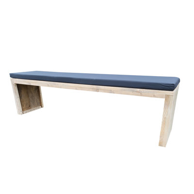 Mendosa Manufactured Wood Wood Outdoor Bench