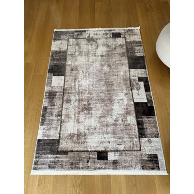 Tapis en coton avec envers antidérapant Lanney