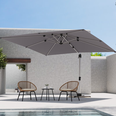 Gentle Chic 132" Aluminum Cantilever Umbrella