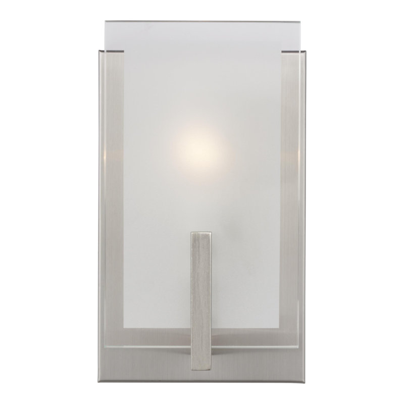 Syll 1 - Light Bath Sconce, Brushed Nickel, No