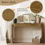 Console en bois naturel avec motif cannelé-118316681
