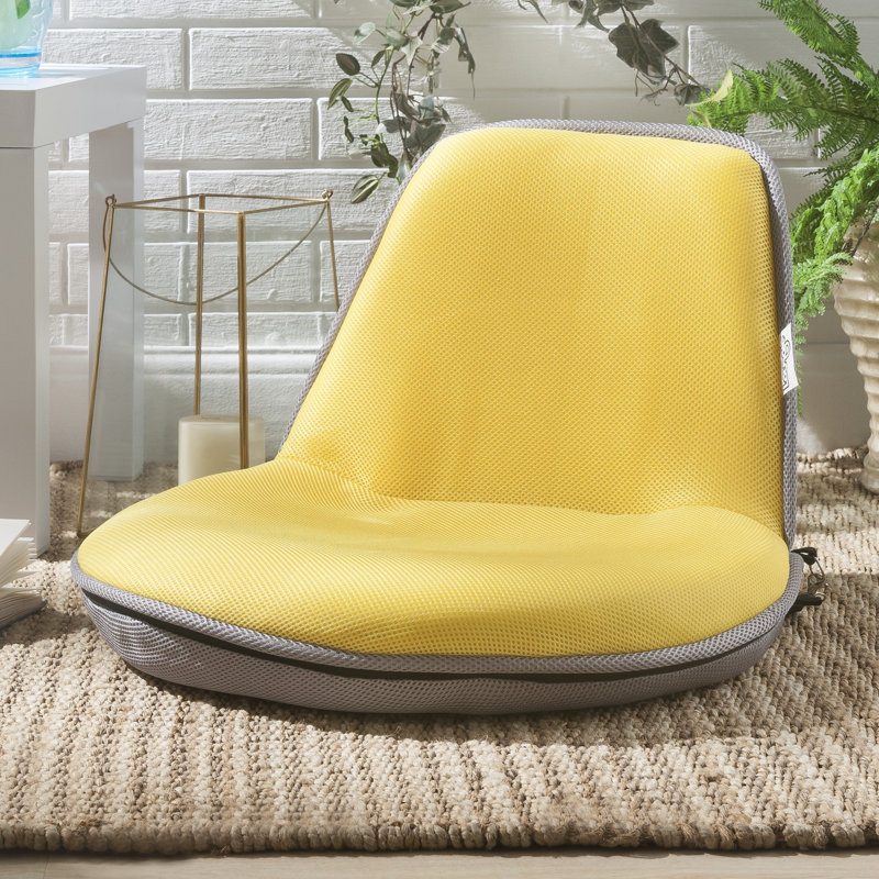 Chaise pliante d'intérieur / extérieur Quick Chair, Jaune / Gris