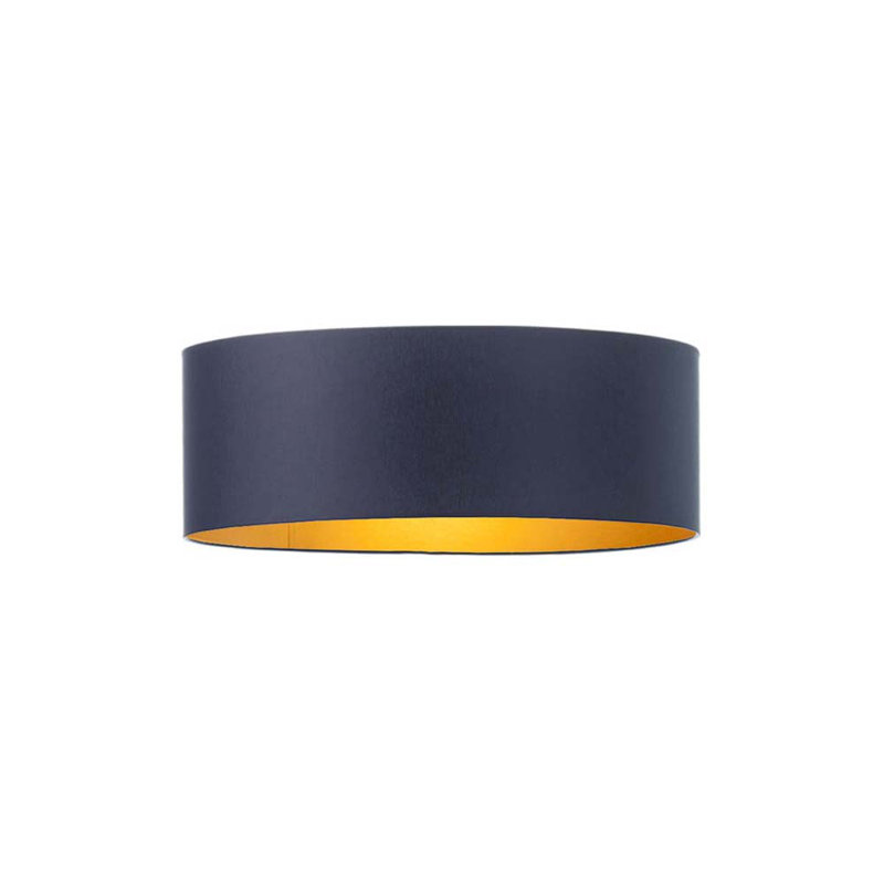 Suniga Fabric Flush Mount, Dark Grey, 20cm H x 40cm W x 40cm D