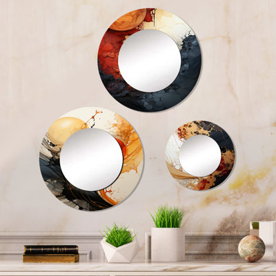 Ellias Metal Round Mirror