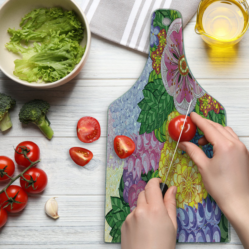 Planche à découper en verre trempé Ambesonne
