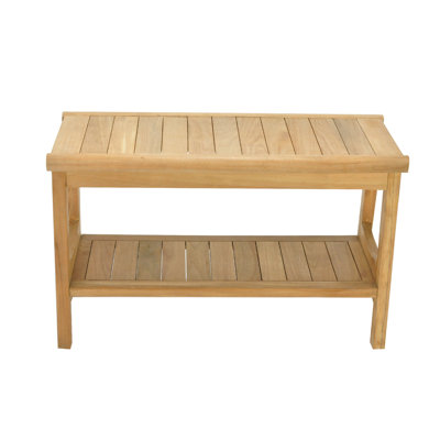 Whittington 30'' W Teak Shower Bench