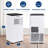 Serenelife Portable Air Conditioner 8000 BTU - Compact 4-In-1 Single Duct A/C Unit With Cooling, Heat, Dehumidifier & Fan Modes, Energy Efficient 300 Sq. Ft. With Universal Castors, Window Mount Kit