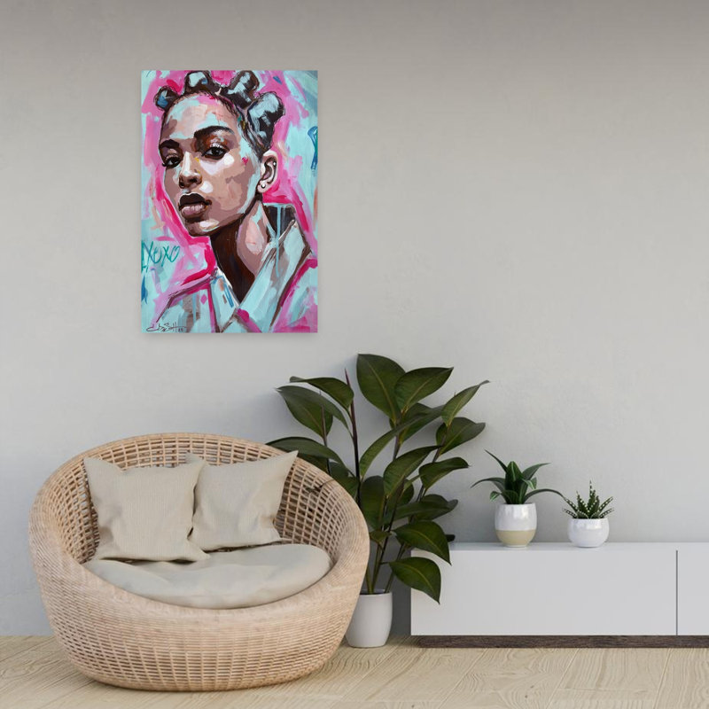Xoxo Abstract Contemporary Wall Art Print, 60.96cm H x 40.64cm W
