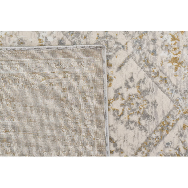 Lakena 12582-189 IVOIRE / BEIGE / GRIS, Rectangle 7 pi 10 po x 10 pi