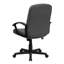 Mid-Back Fabric Executive Swivel Office Chair with Nylon Arms-2086739753